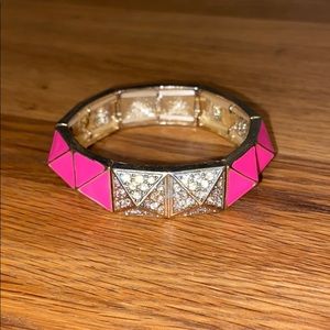Enamel and Rhinestone Bracelet